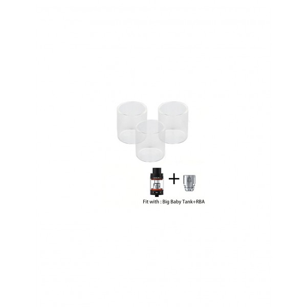 Smok Replacement Pyrex Glass 5ml for big baby tank rba