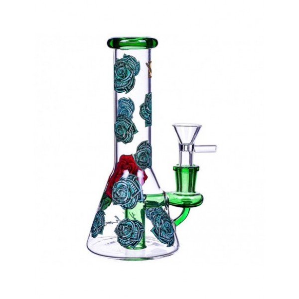 Erick Khan Rose Beaker Bong 8 Inches