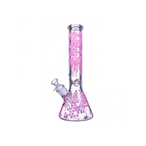 The Apiary Honeycomb Beaker Bong 10 Inches