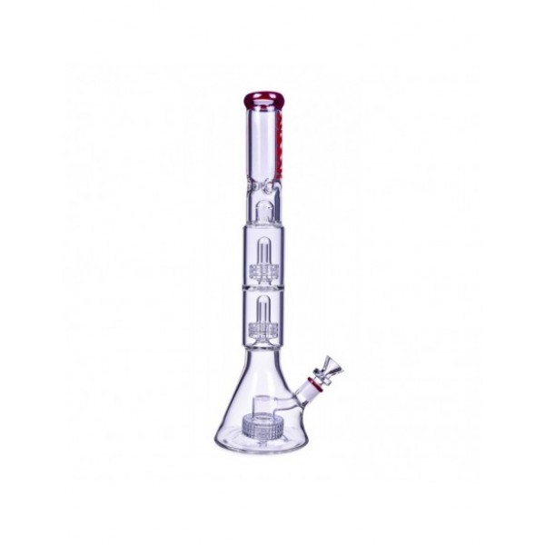 Cheech Triple Matrix Perc Beaker Bong 19 Inches