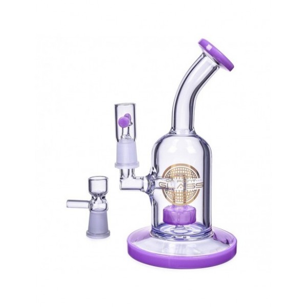 The Attraction Titled Showerhead Perc Bong & Dab Rig 7 Inches